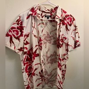 Rose tropical shirt by Express, Size M